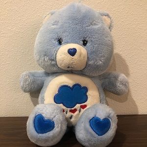 VINTAGE 2002 Rain Cloud “Grumpy” Care Bear RARE